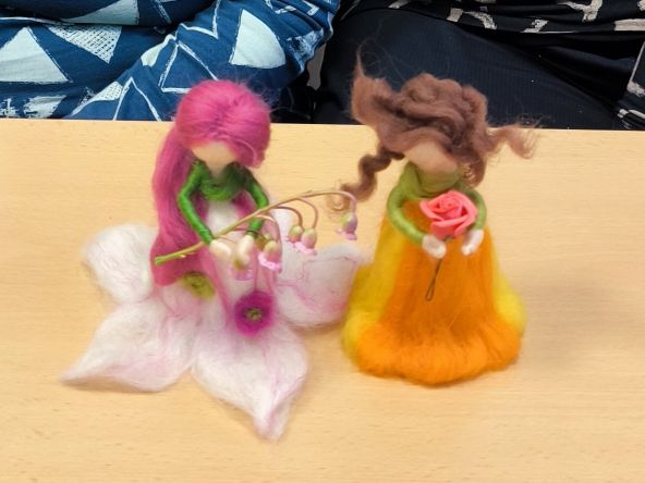 Květinová panenka - kurz plstění